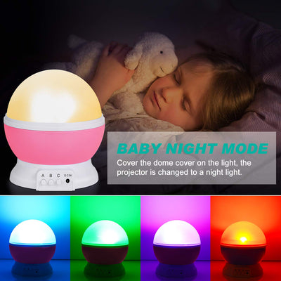 New Star Night Light Projector, Baby Lights 8 with Light Color Changing