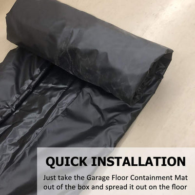 New Garage Car Floor Mat Containment Garage Mat for Snow, Mud, Rain